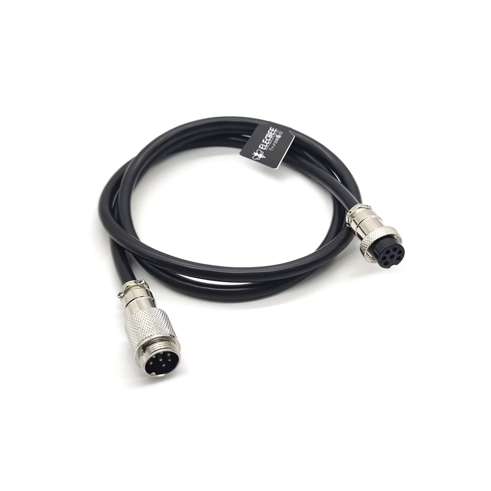 Koaxial-Verlängerungskabel steckerstecker zu Buchse GX16 Stecker Kabel 7 Pin Aviation Socket Stecker Kabel 1M