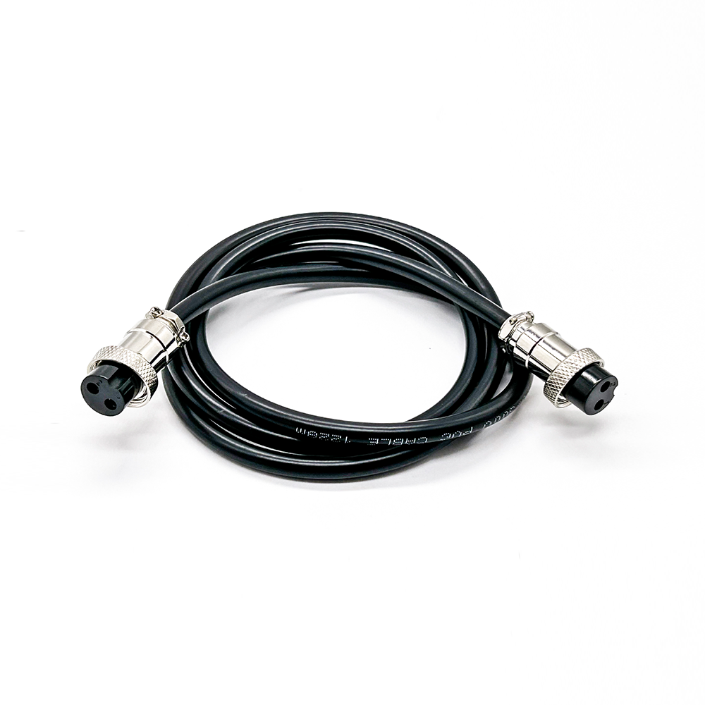 GX16 2 Pin Câble Double Femelle Air Plug Aviation Socket Connector Plug Cable 1M
