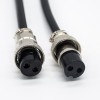GX16 2 Pin Cable Double Female Air Plug Aviation Socket Connector Plug Cable 1M