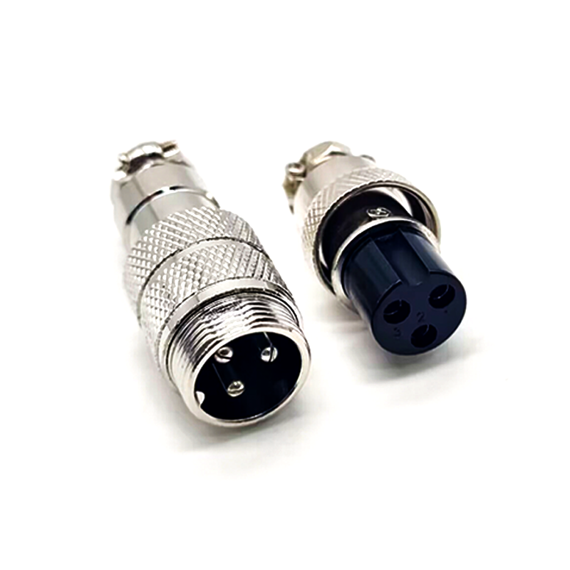 GX16 3 Pin Male Female Wrie Connector Straight Aviation Connector for Cable Plug+Plug