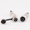 GX16 4 Pin Male and Female Docking Cable Connector Straight Metal Circular Connector IP67 Waterproof