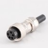 GX16 5-контактный разъем для мужчин и женщин, разъем для стыковочного кабеля, прямой кабельный разъем IP67, водонепроницаемый