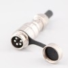 GX16 5 Pin Plug Male and Female Docking Cable Connector Straight Cable Plug IP67 Waterproof