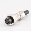GX16 6 Core Aviation Connector Male and Female Straight Metal Wiring Aviation Plug IP67 Waterproof