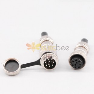 GX16 9 Pin Plug Male and Female Docking Cable Connector Straight Cable Plug IP67 Waterproof