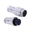 GX16 Cable 9 Pin Connector Round Straight Male Female Metal Plug