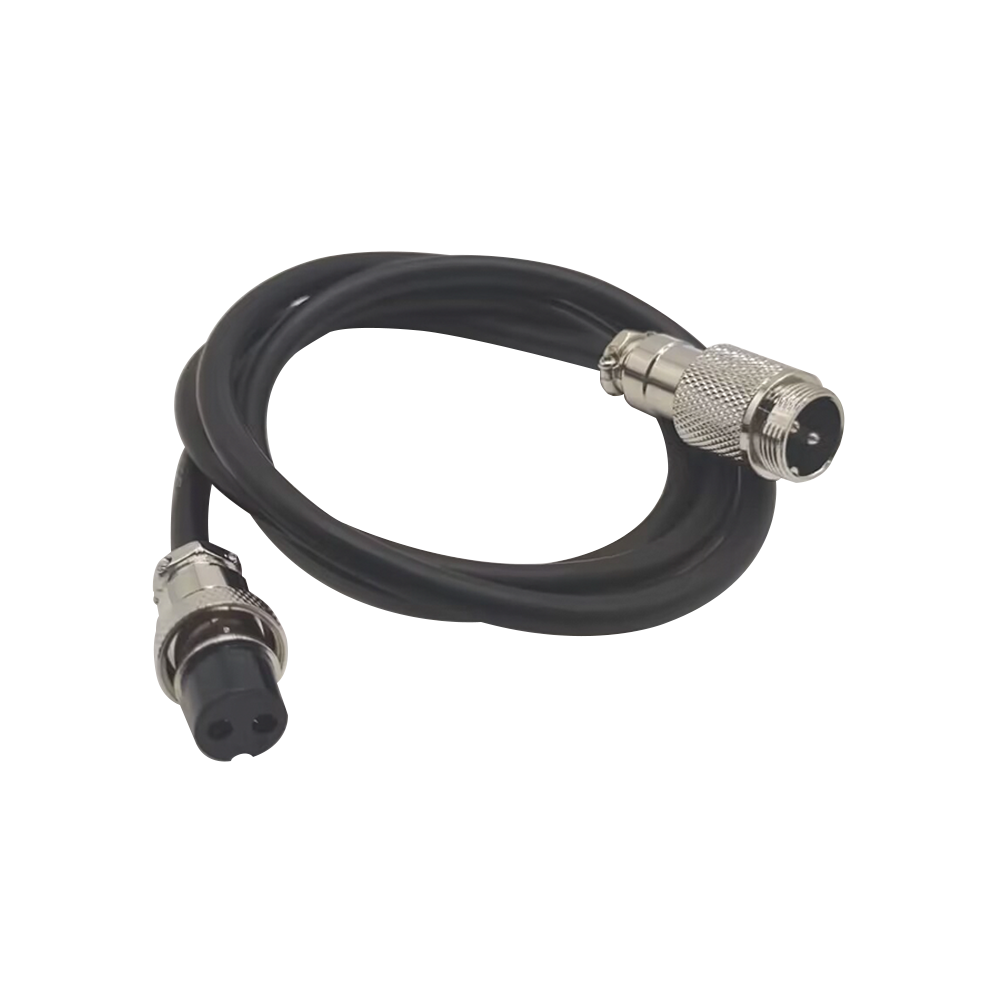 GX16 Steckverbinder Verdrahtung 2 Pin Stecker zu Buchse Kabelkabel 16mm Aviation Connector mit 1M Kabeldraht