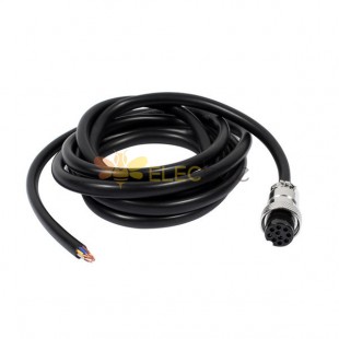 GX16 Socket 10 Pin Electrical Cable Female GX16 Aviation Cable 1M