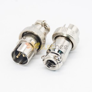 GX16 2 Pin Conector Reverto Straight Male Plug For Cable