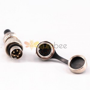 GX16 5 Pin Aviation Connector IP67 Waterproof Reverse Type Male and Female Back Mount Solder Type