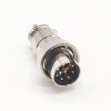 GX16 8 Pin aviation Connector Reverse Straight Male Plug For Cable