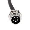 10pcs 5 Pin Male Socket Connector GX16 Air Plug Cable Cordset 1M