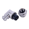 10pcs 5 Pin Wire Connector GX16 90 Degree Male Female Panel Mount Connector