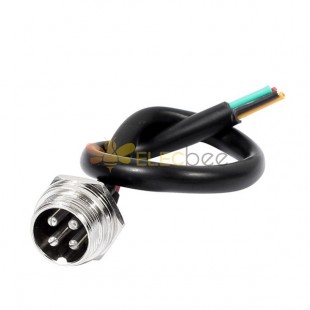 10pcs GX16-4Pin Aviation Socket Cable Male Head Plug Electrical Cable 1M