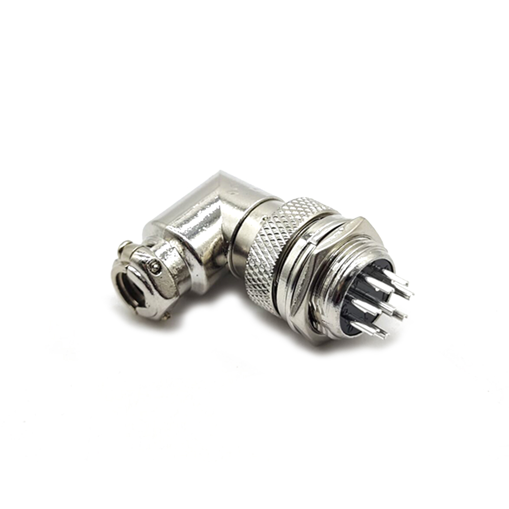 10pcs GX16 8 Pin Aviation Connector Angled Plug and Socket Electrical Connector
