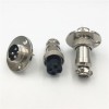 10pcs GX16 Aviation Connector 4 Pin Round Aviation Connector Male Flange Mount Socket and Straight Plug