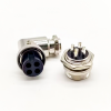 10pcs GX16 Right Angle Connector 4 pin Male Socket and Female Plug