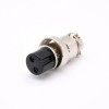 gx16 航空插頭標準3芯插頭插座直式連接器焊線