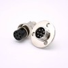 Flange Mount Connector Electrical Bonding 16mm GX16-8 Pin Male Female Aviation Plug