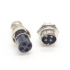 GX16 4 Pin Connector Straight Male Female Metal Connector Female Plug