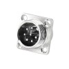 GX16 7 Pin Female Plug and Male Socket with 4 Hole Square Flange Wire Cable Connector