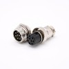 GX16 9 Pin Connector Straight Standard Type Female Pulg to Male Socket Rear Bulkhead Solder Type For Cable