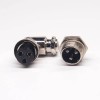 GX16 Connector Aviation Plug 3 Pin Right Angle Male Female Metal Solder