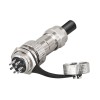 GX16 Connector IP67 Waterproof 8Pin Standard Type Straight Female Plug and Male Socket with Metal Dust Cap