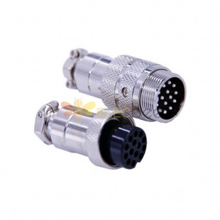 10pcs 14 Pin Circular Connector Straight GX20 Mâle et Femelle Docking Cable Plug