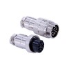 10pcs 15 Pin Aviation Connector GX20 Straight Male and Female Butt-joint Connector