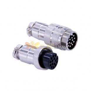 10pcs 15 Pin Aviation Conector GX20 Straight Male and Female Butt-joint Connector