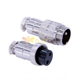 10pcs 2 Pin Connector Male Female GX20 Straight Docking Cable Connector