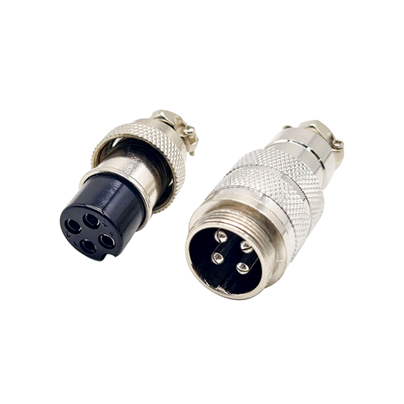 GX20航空插头接线4芯直式对接公母连接器10pcs