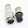 10pcs Wiring 7 Pin Connector GX20 Male Female Straight Butt-joint Connector