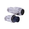 12 Pin Male Female Connector GX20 Straight Male Female Industral Connector