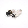 Aviation Connector GX20 5 Pin Connector Docking Type Straight Female Pulg to Male Pulg For Cable