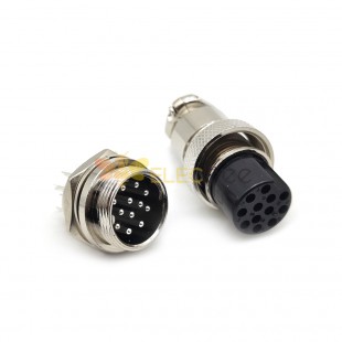 10pcs 12 Pin GX20 Conector de fio straight conector elétrico plugue feminino masculino e soquete
