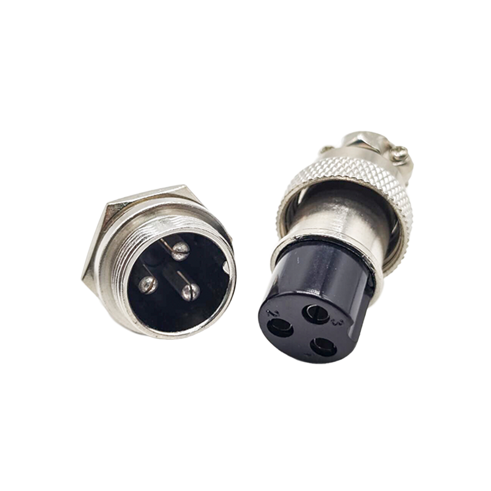 10pcs 3 Pin Circular Connector Straight GX20 Male and Female PCB Mount