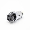 10pcs 3 Pin Flange Mount Connector GX20 Male Female Straight Plug and Socket