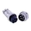 10pcs 5 Pin Electrical Connectors Straight Male Socket and Female Plug GX20