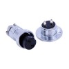 10pcs Aviation Connector Plug 20mm GX20-2 Straight Male and Female Flange Mount Connector