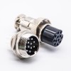 12 Pin GX20 Straight Electrical Connector Male Female Plug and Socket