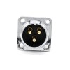 3 Pin Aviation Connector GX20 Male Square 4 Hole Flange Panel Receptacles