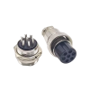 Aviation Cable Connector GX20 Uxcell 7 Pin Round Female Plug Male Socket Straight Male Socket