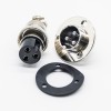 Circular Connector Panel Mount 3 Pin Flange Mount GX20 Male Female Straight Plug and Socket
