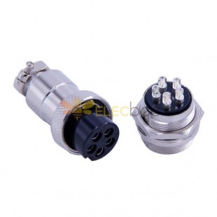Conector GX20 5 Electrical Connectors Straight Male Socket and Female Plug GX20