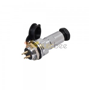 GX20 4pin Straight Aviation Connector Waterproof Male and Female Metal Connector