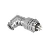 GX20 7 Pin Angled Connector Female Plug Aviation Wire Connector Metal Male Socket Back Mount Solder Cup