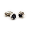 GX20 Connector 2 Pin Angled Female Plug Aviation Wrie Connector Metal Male Socket Back Mount Solder Cup