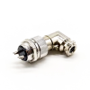 GX20 Connector 2 Pin Angled Female Plug Aviation Wrie Connector Metal Male Socket Back Mount Solder Cup